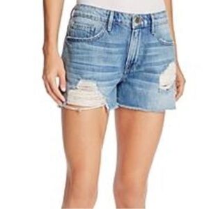 Frame La Grand Garçon Distressed  Jean Shorts